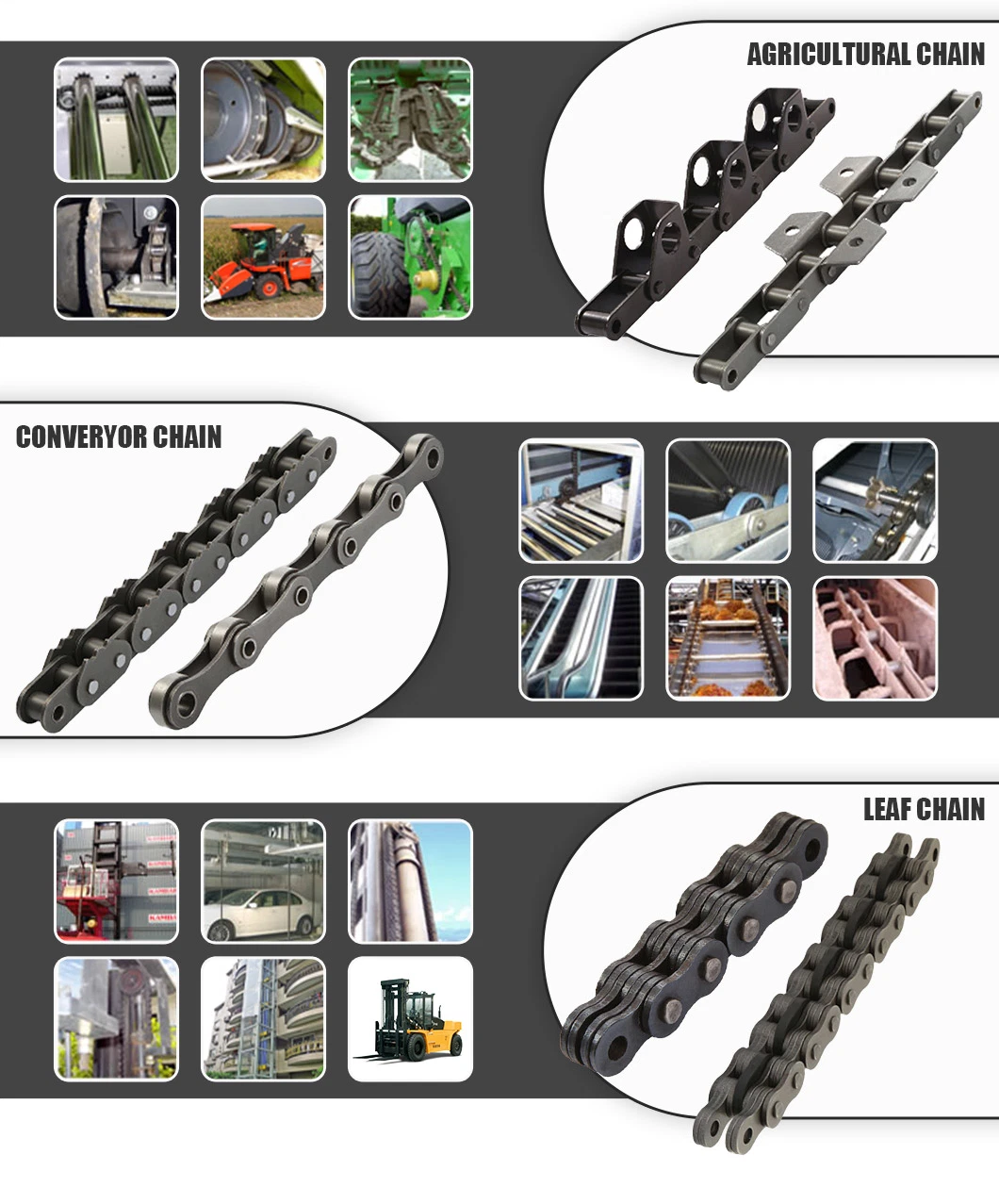 High Quality &amp; Made to Order Stainless Steel Table Top Conveyor Chain (TS635)