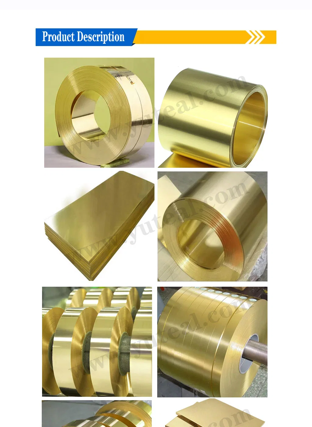 Wear-Resistant C51000, C51080, C51100, C51180, C51900, C51980, Brass Belts/Strip