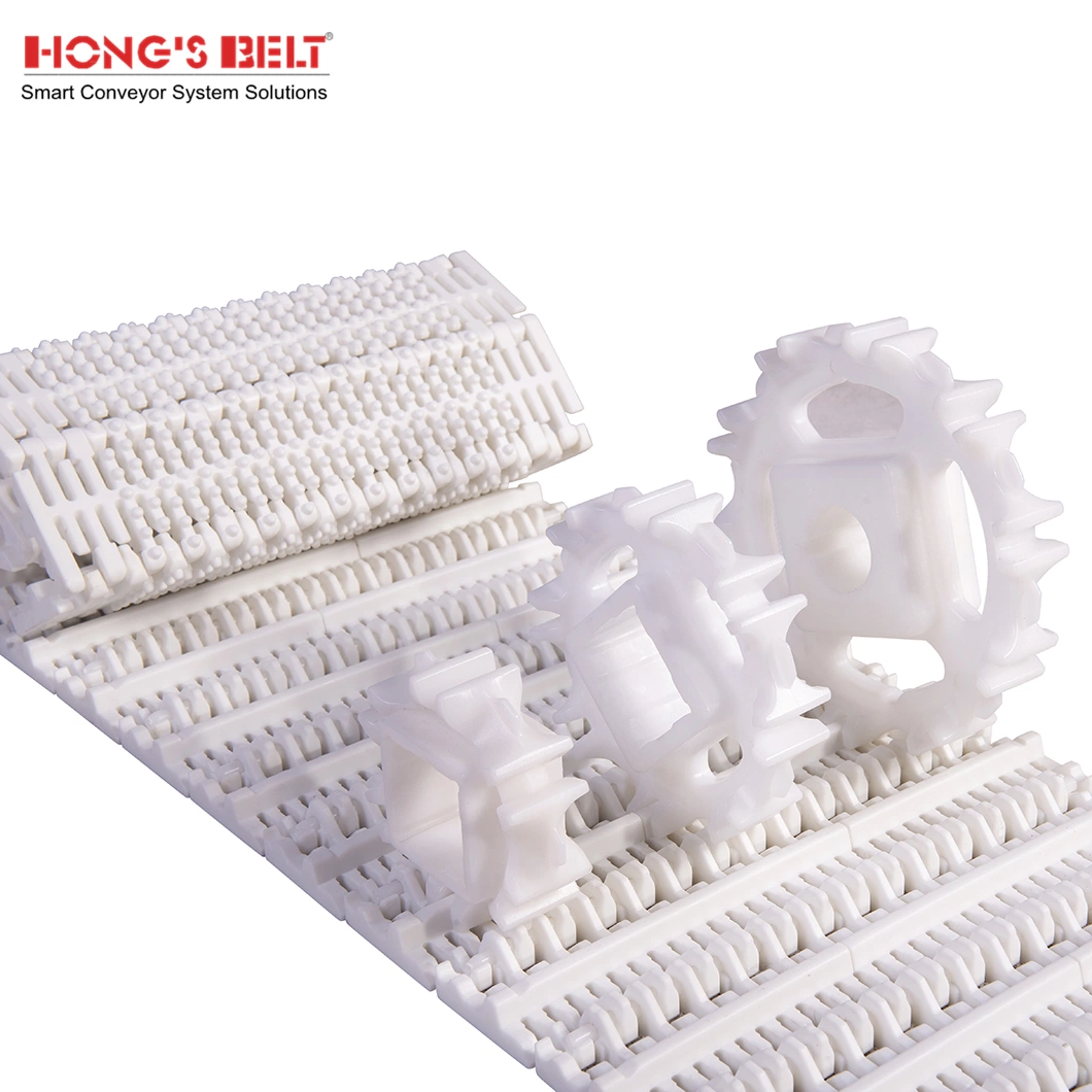 Hognsbelt Flush Grid Modular Conveyor Plastic Belt for Meat Seafood Processing