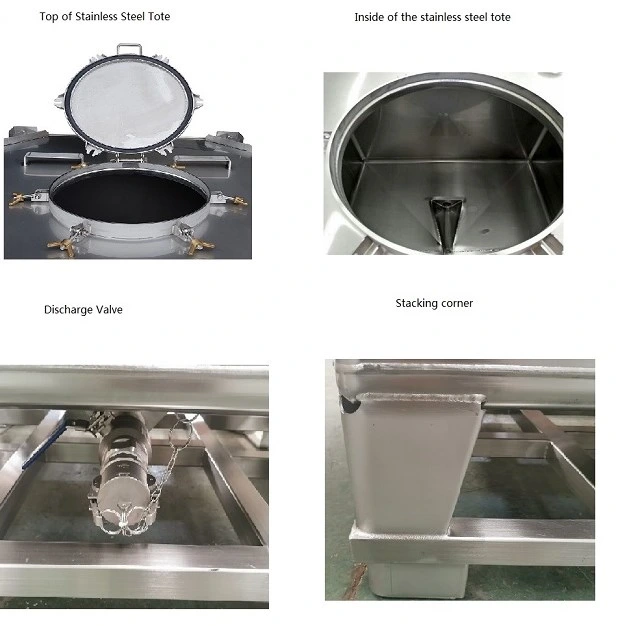 Manufacturing Equipment Rectangular Stainless Steel Tank IBC Container