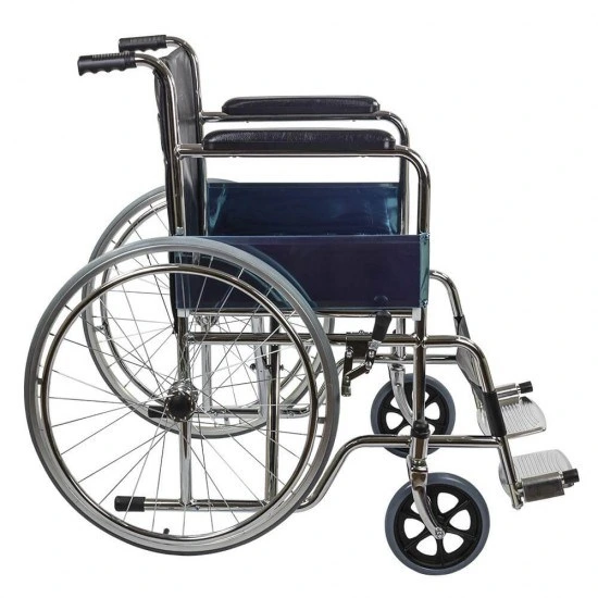 Highly Breathable Free Wheel Outdoor Wheelchair Manual Foldable