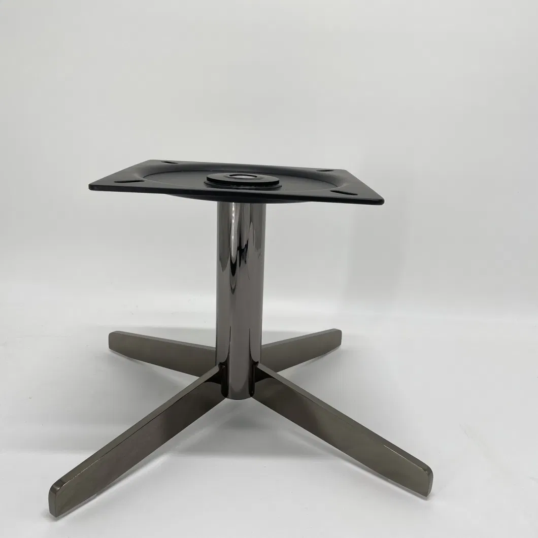 Modern Office Desk Gold Table Metal Chrome Furniture Legs Swivel Metal Single Sofa Legs 5-Star Swivel Chair Base