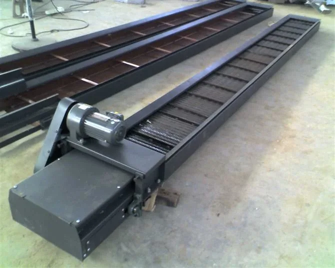 Slat Conveyor Transmission Chain Steel Plate Conveyor for CNC Machine Steel Chip Conveyor Belts