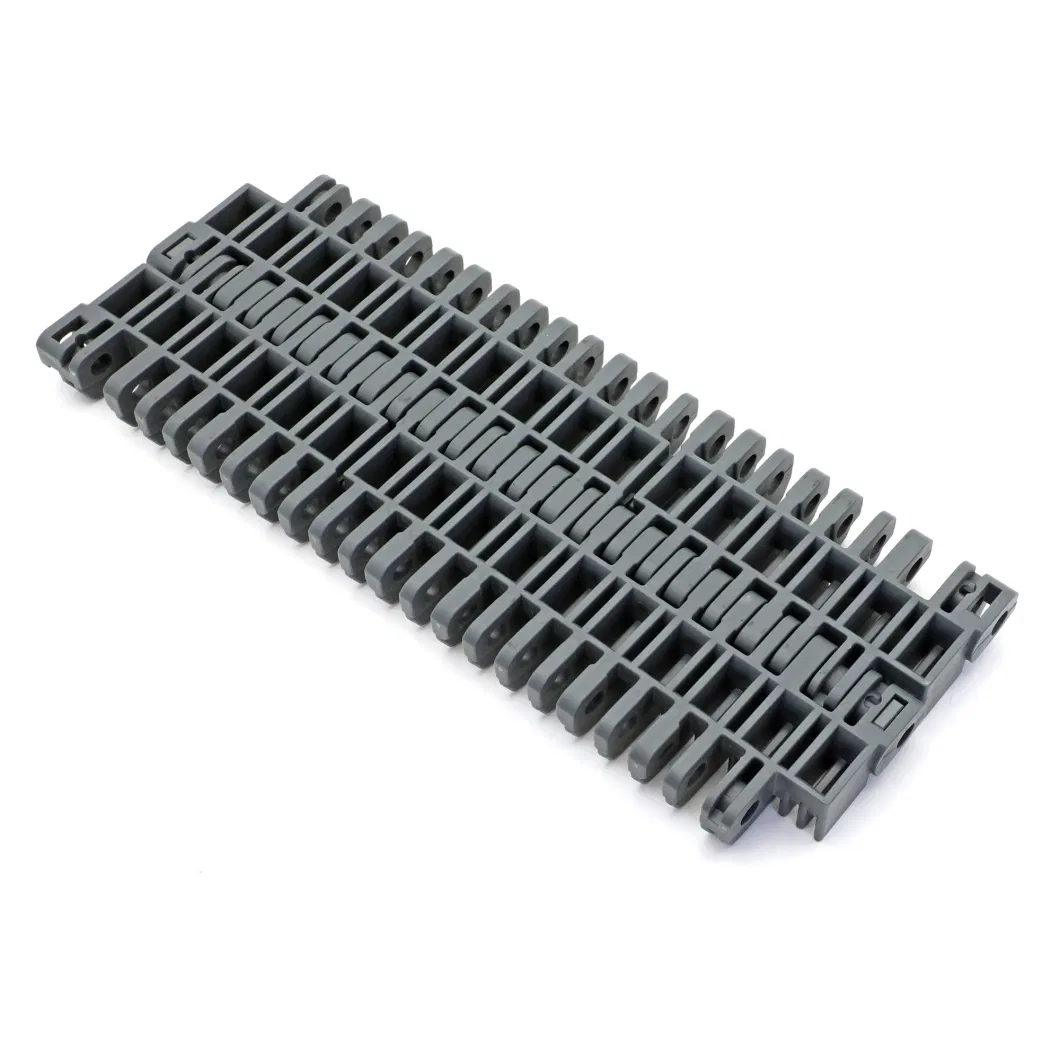 3110 Raised Rib Modular Plastic Conveyor Chain Belt for Pasteurizers, Coolers and Warmers.