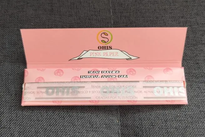 Wholesale Ohis Custom Brandtobaco Paper Rolling Paper Custom Logo Super King Size50PCS