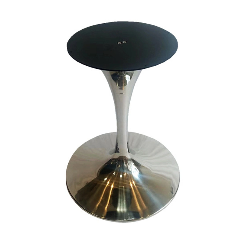 Tulip Shaped One-Body Steel Base Mini Bar Leg H710*500mm