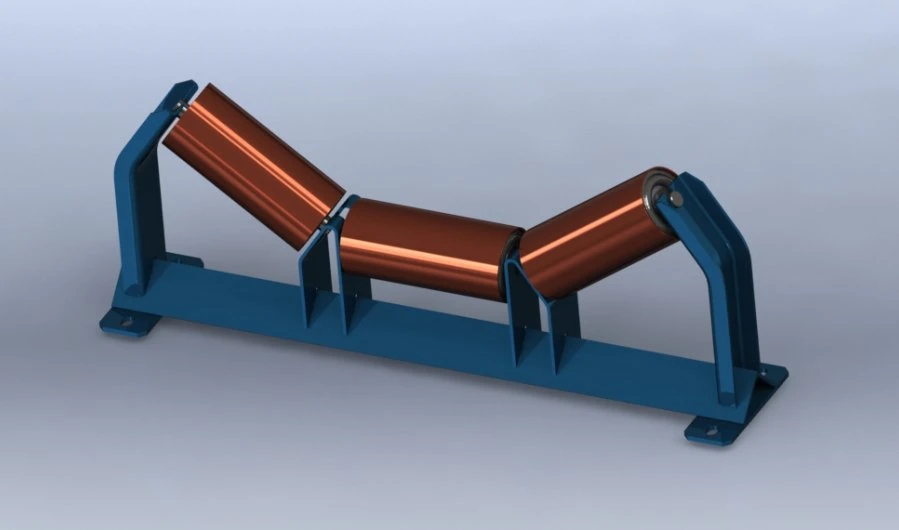 Zhong Ang Brand Mine Belt Conveyor Frame Bearing Steel Roller/Power Plant Belt Conveyor Steel Roller Frame/Underground Conveyor System Accessories