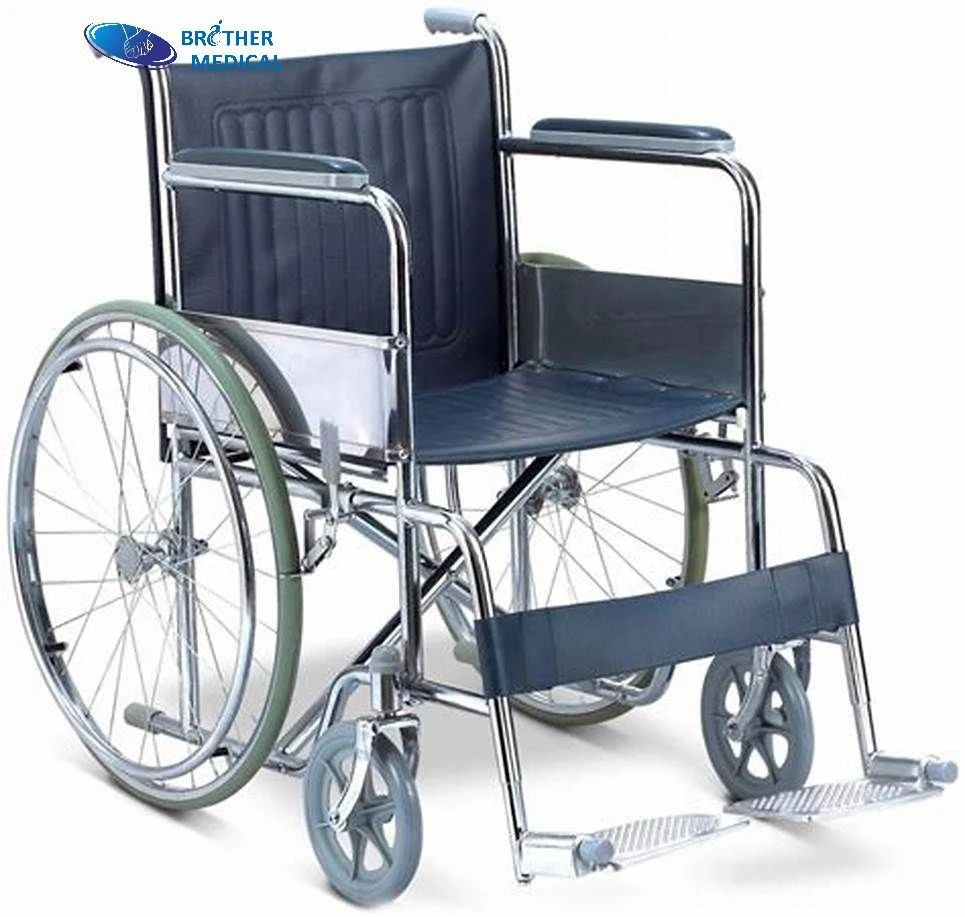 Highly Breathable Free Wheel Outdoor Wheelchair Manual Foldable