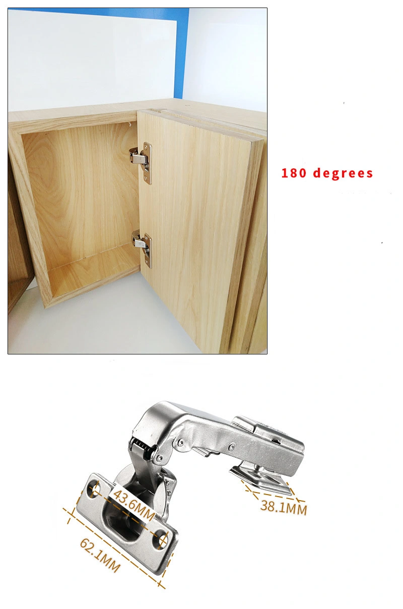 Fixed/Removable Hydraulic Damper Buffer Multiple Angles Cabinet Hardware Furniture Hinges
