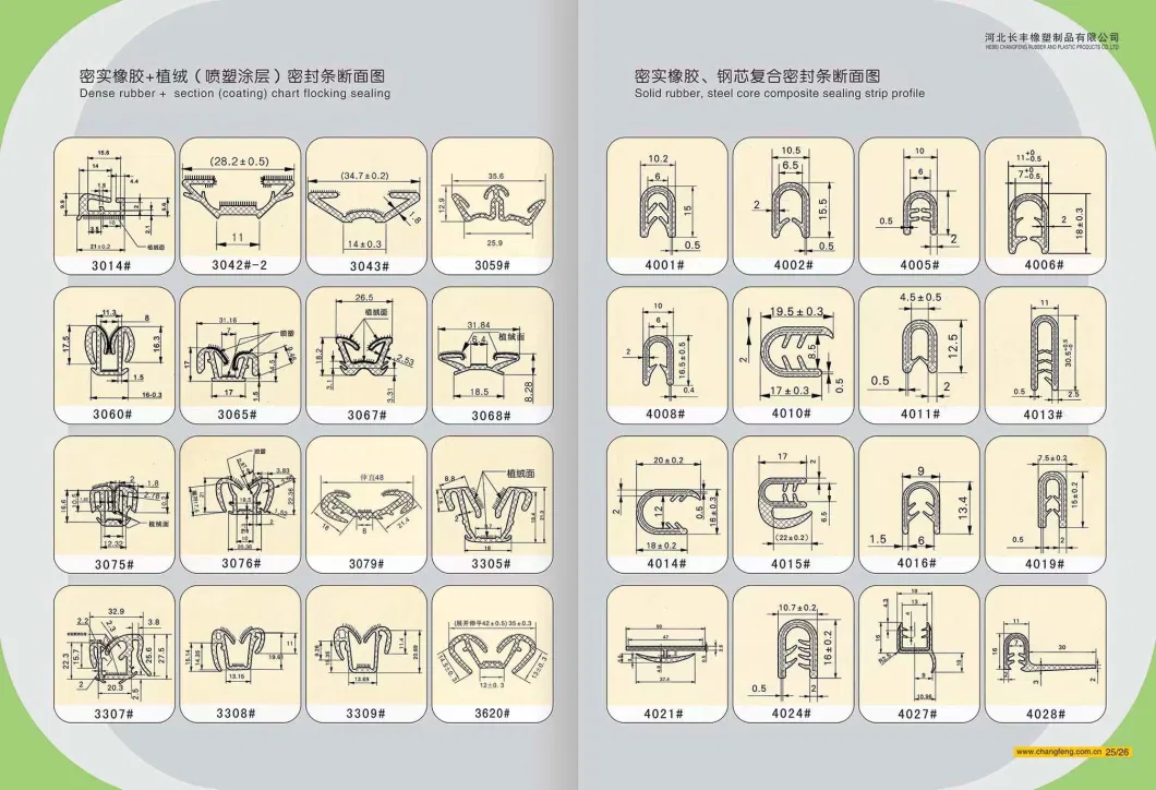 Rubber Sealing Strip Wear-Resistant EPDM Seal Strips