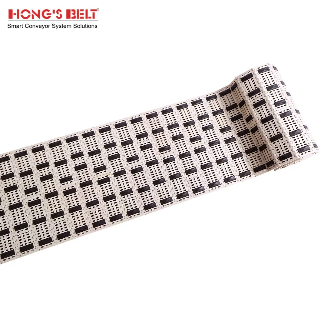 Hongsbelt Friction Top Modular Plastic Conveyor Belt for Inclined Conveyor