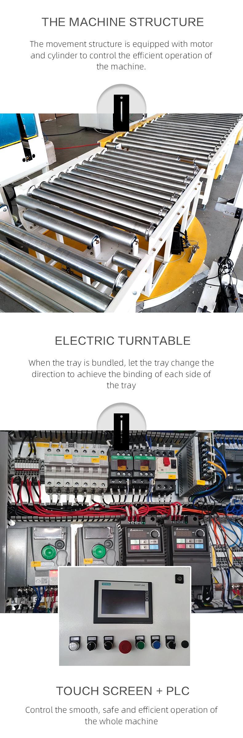 PP/Pet Kit Banding Strapper Fully Automatic Pallet Strapping Machine with Conveyor