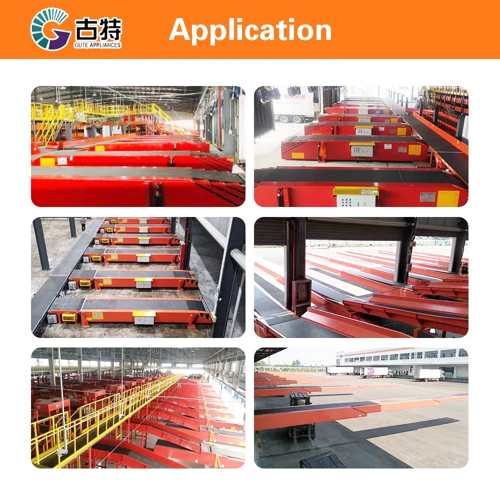 4 Section Lifting Truck Loading Conveyor