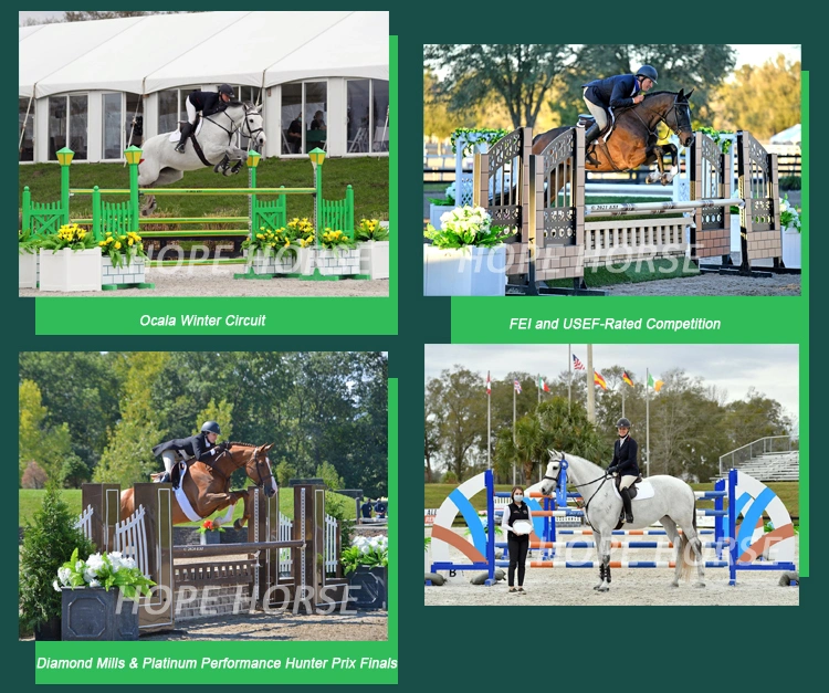Sponsor Horse Jumps with Aluminum Jumping Wings