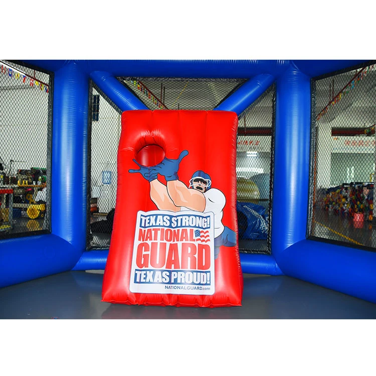 Indoor Inflatable Soccer Goal with Blow up Ball Toys Throwing Games