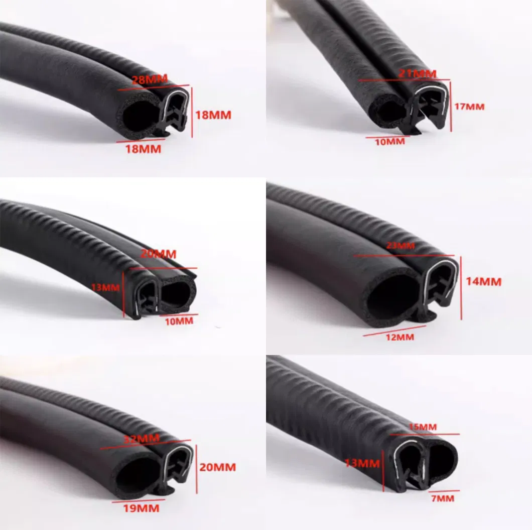 Jinhu Factory Supply Extruded EPDM PVC Profiles Wear Strip Plastic Strip (OEM)