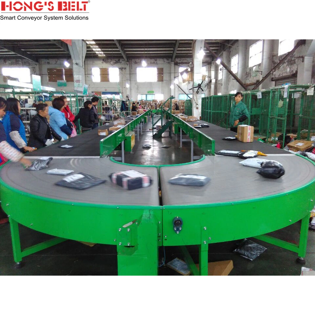 Hongsbelt Cmodular Conveyor Plastic Modular Belt Conveyors Flat Turning Conveyor