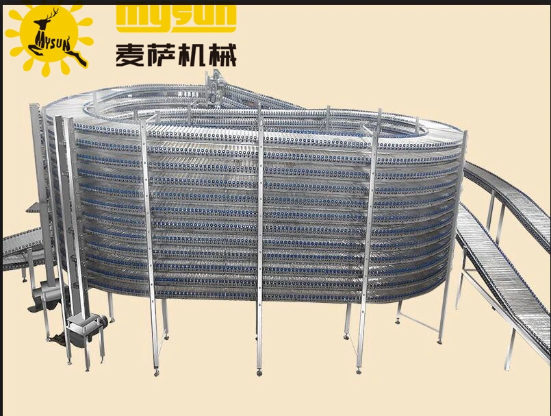 Manufacturer Supplies Customized Food Cooling Tower Spiral Cooling Conveyor Bakery Equipment