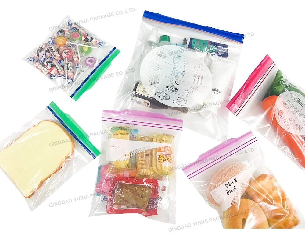 Freezer Biodegradable Zipper Storage Resealable Bag Recyclable Packaging for Vegetables Fruits Meat