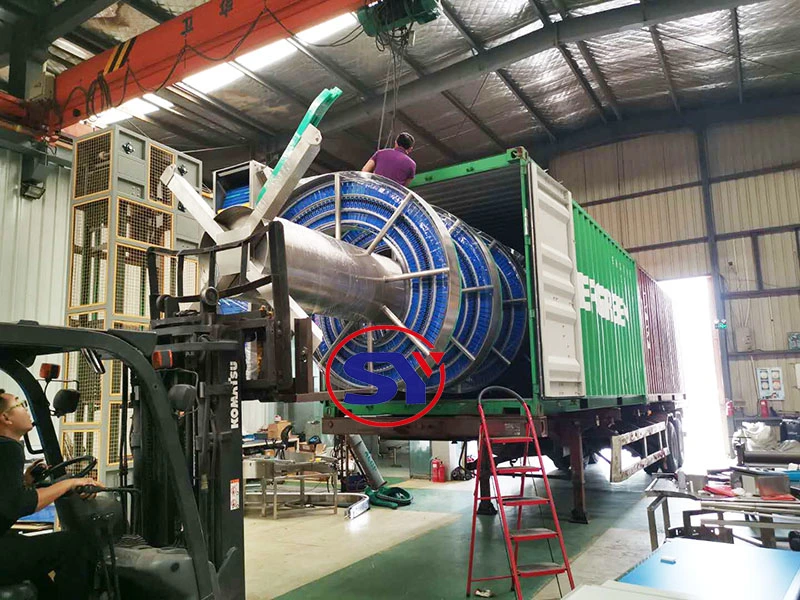 Vertical Spiral Conveyor Screw Elevator Price for Lifting Box Carton Barrel