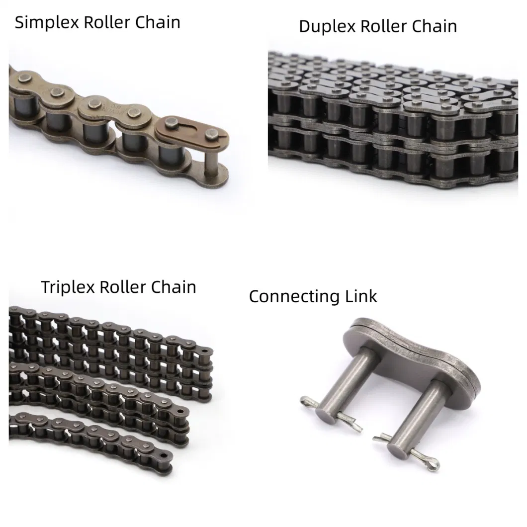 Customized 50 Alloy Steel Short Pitch Transmission Bush Double Flex Chain Drive Chain