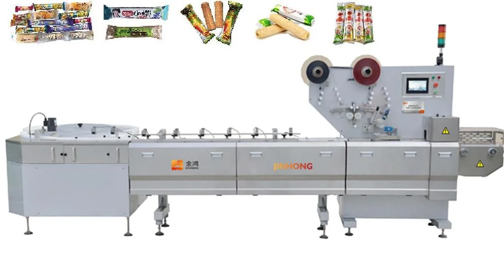 Meat stick auto horizontal seal packaging machine with smart servo PLC system