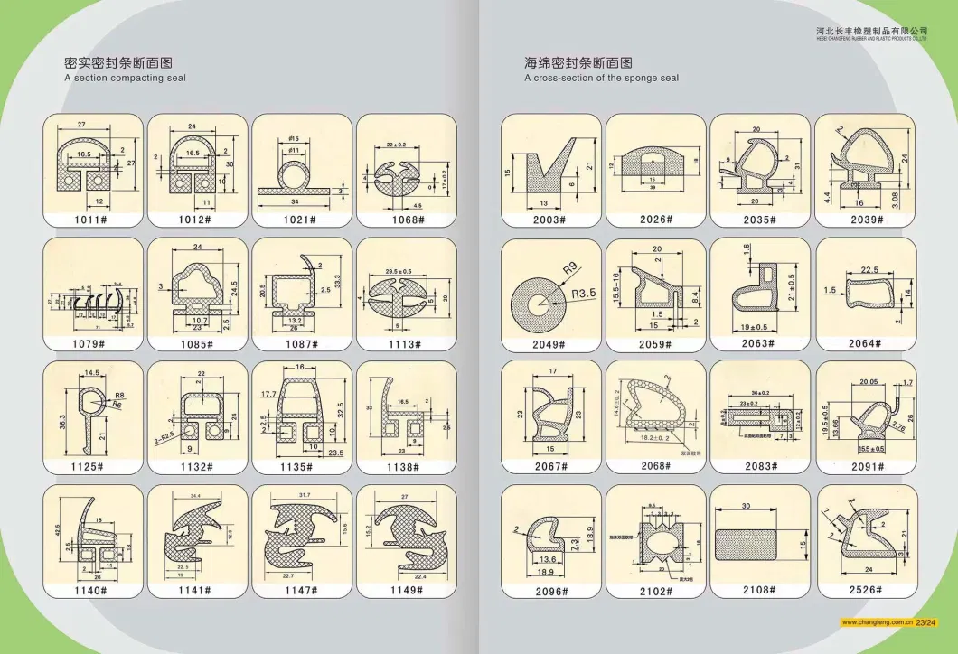 Rubber Sealing Strip Wear-Resistant EPDM Seal Strips