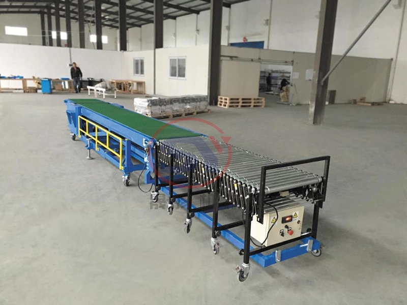 Mobile Flexible Belt Conveyor Telescopic Conveyer Combined for Container Truck Warehouse Loading Unloading