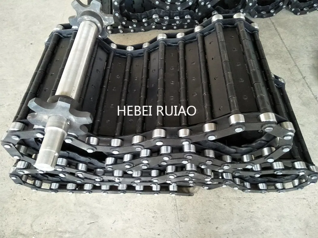 Slat Conveyor Transmission Chain Steel Plate Conveyor for CNC Machine Steel Chip Conveyor Belts