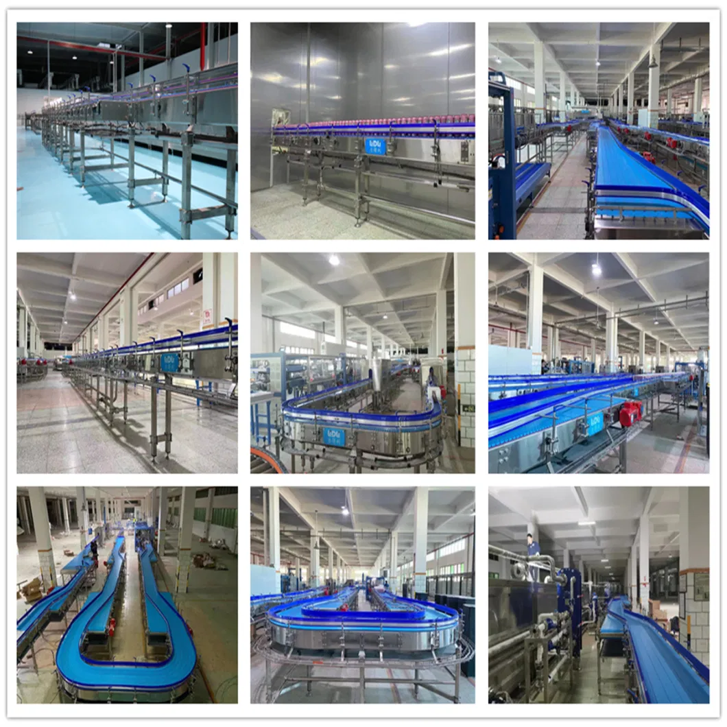 Custom Size Table Top Chain Turning Belt Conveyor for Beverage and Food Transmission System