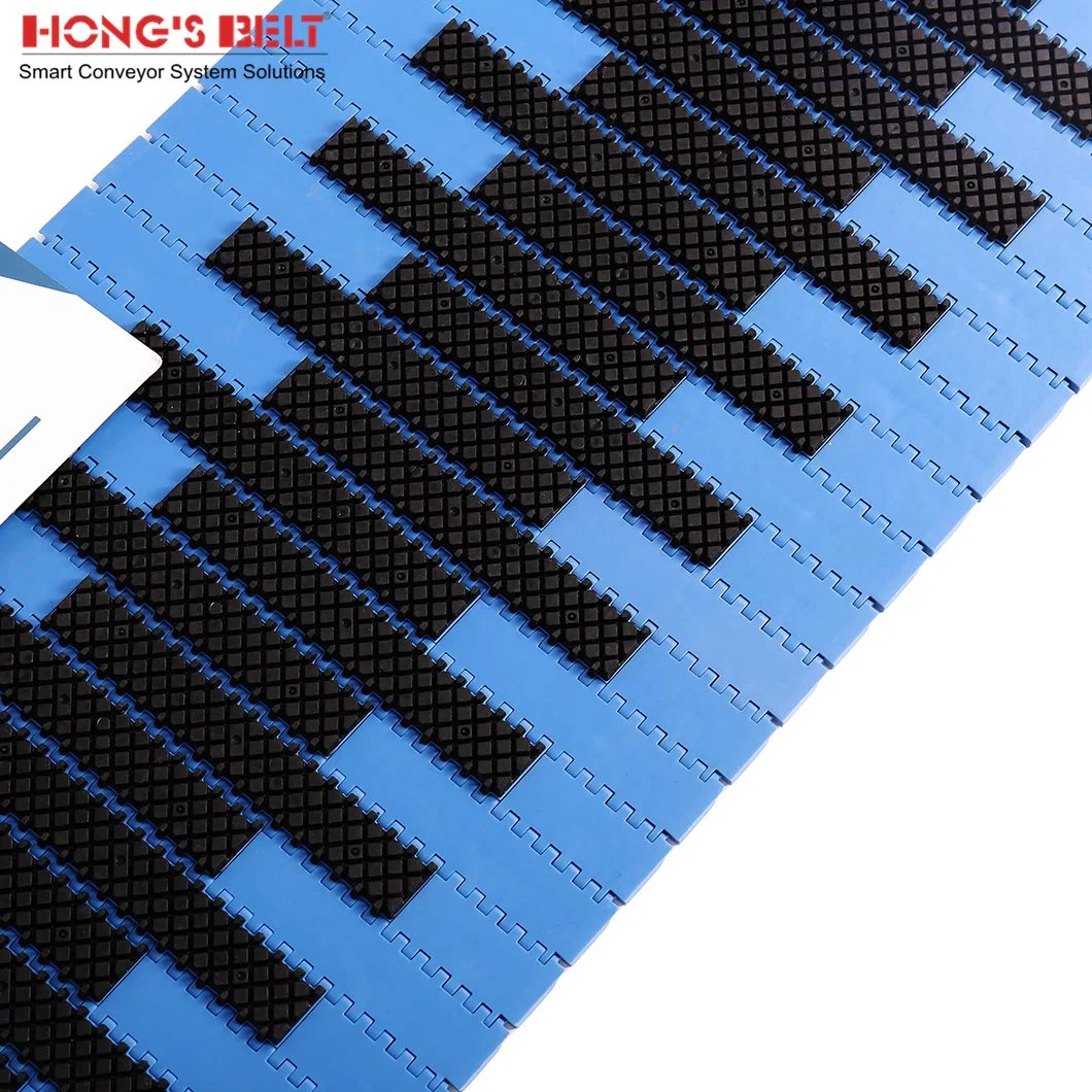 Hongsbelt Square Friction Top Plastic Modular Belt Manufacturers for Inclined Conveyor