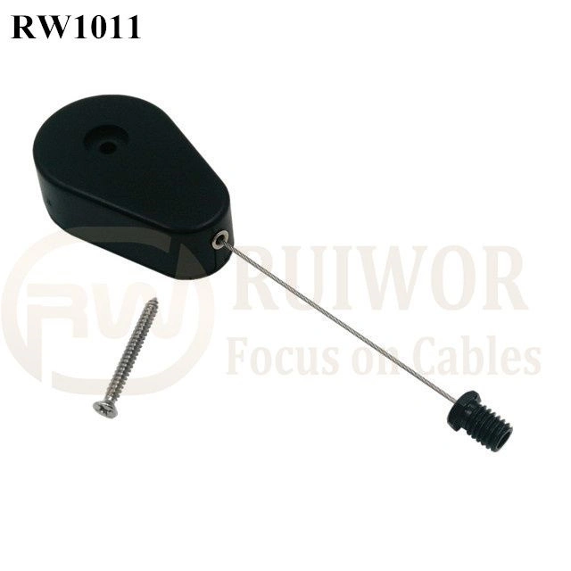 Wire Cable Retractor Retractable Tether Security Tether for Product Security Alarm