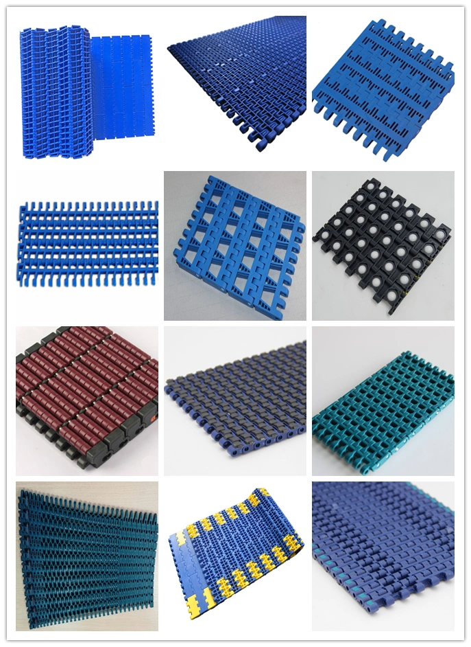 High Strength Blue Plastic Chain Plate Conveyor Belt, Suitable for Food, Tires, Packaging and Beverage Transportation