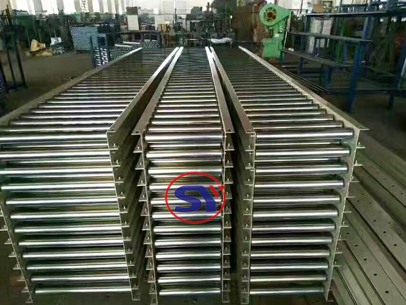 Stainless Steel Motorised Gravity Roller Conveyor Table for Pallet Carton Box Crate