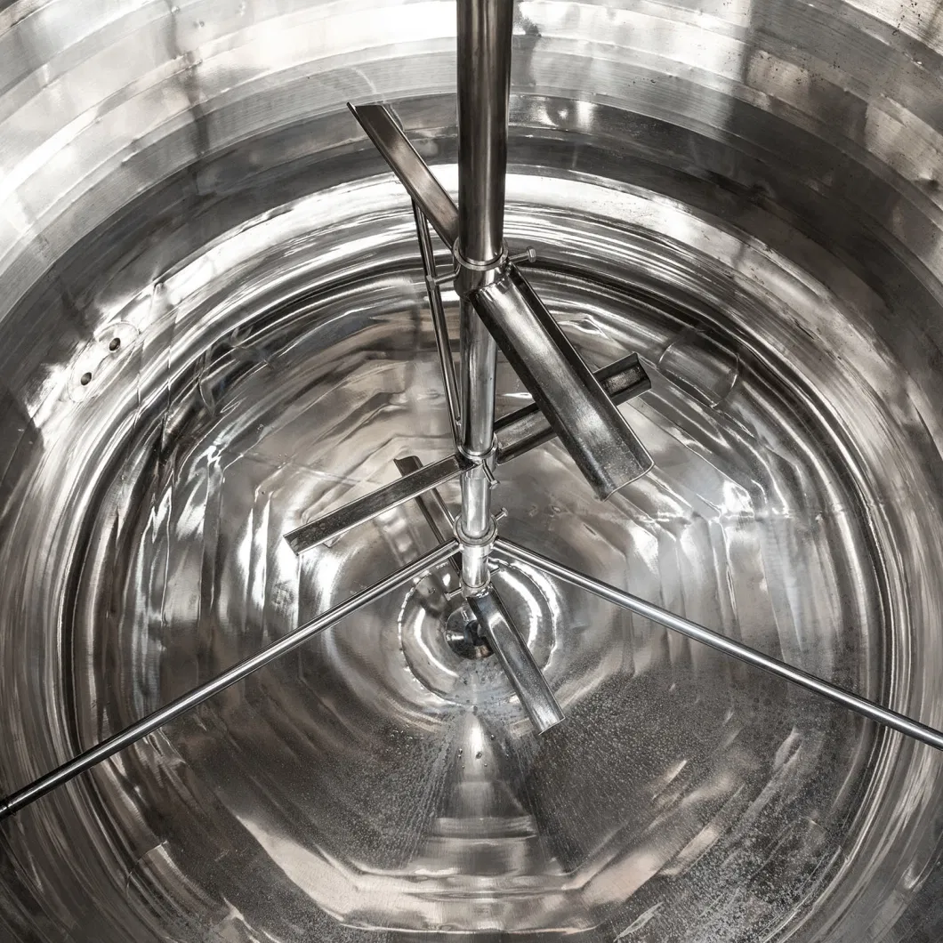 304 316 Sanitary Stainless Steel Heating Mixing Vat for Food Industry