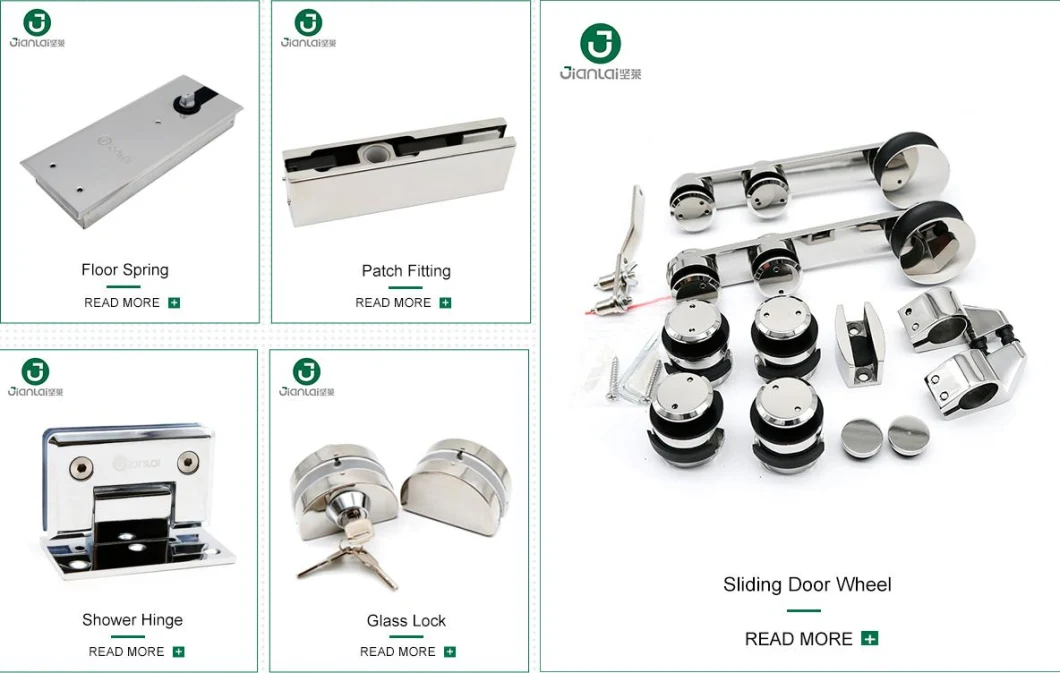 Zinc-Alloy 90 Degree Double Side Beveled Edge Shower Room Glass Door Hinge