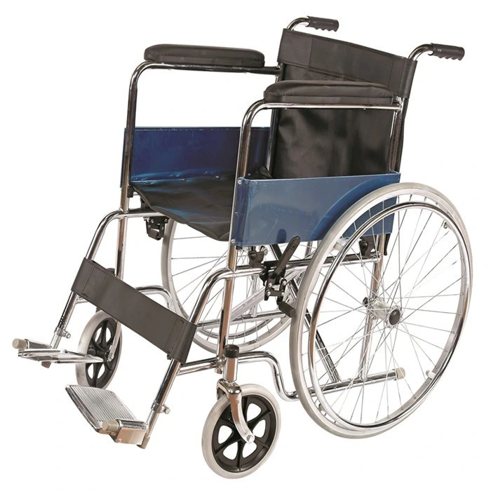 Highly Breathable Free Wheel Outdoor Wheelchair Manual Foldable