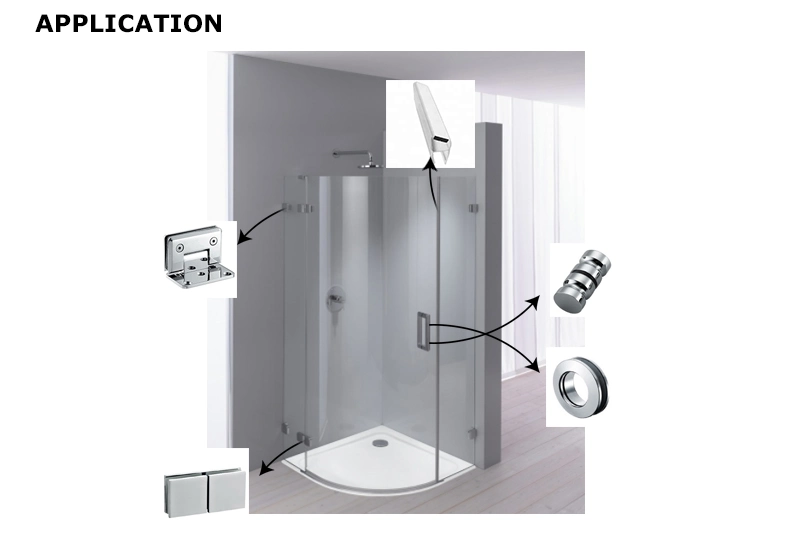 90 Degree Double Opening Bathroom Shower Hinge