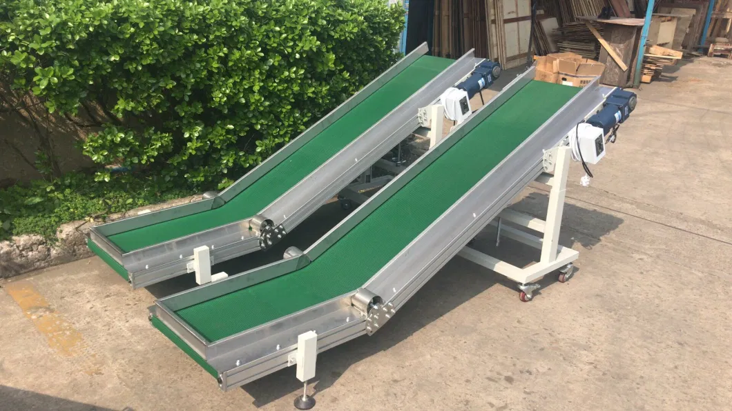 Low Price Stainless Steel Belt Inclined Conveyor Food Grade Lifting Conveyor