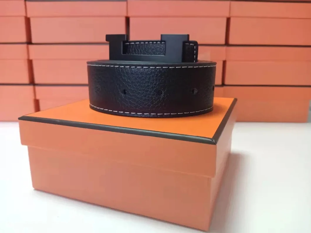 Designer Luxury Men Big Buckle Belt Business Smooth Buckle Top Fashion Mens Belts Wholesale