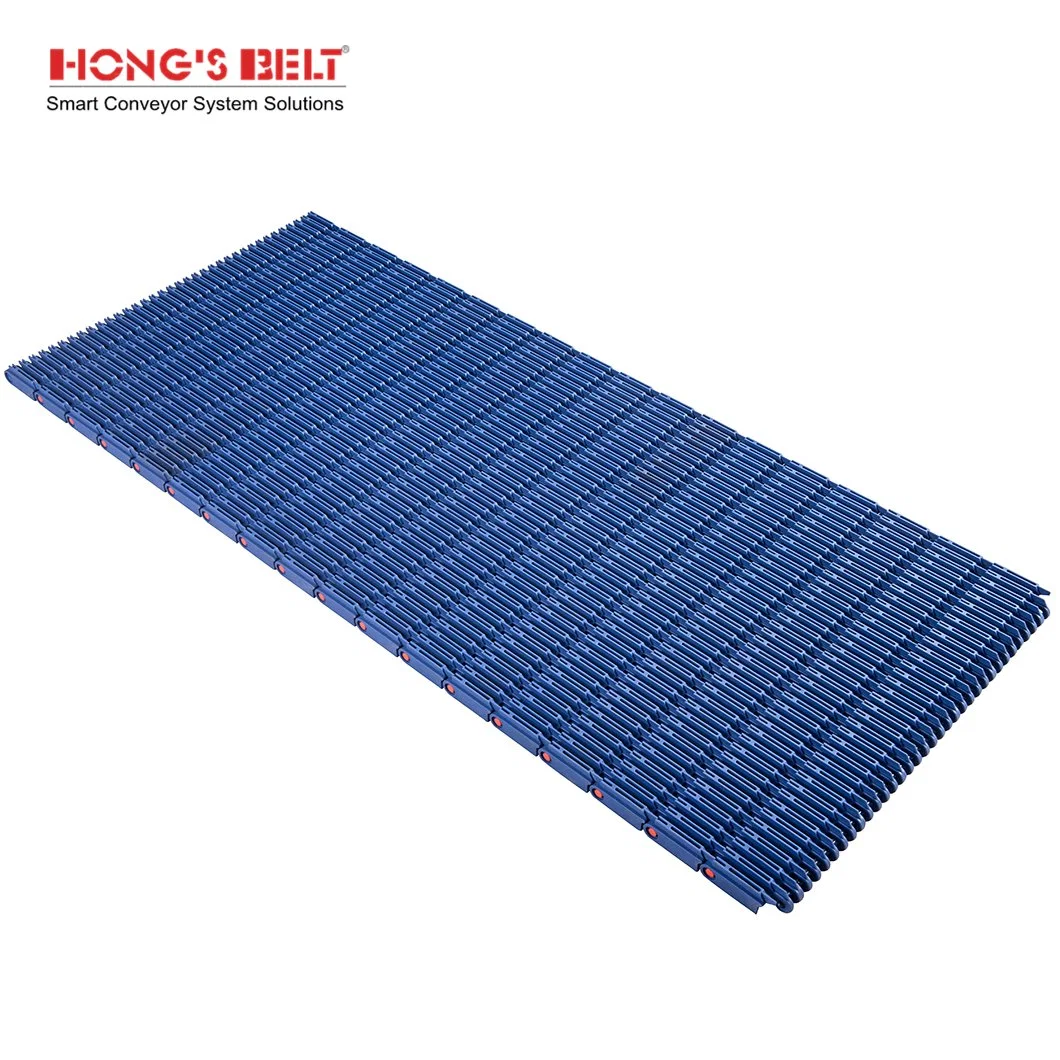 Hongsbelt Raised Rib Plastic Modular Conveyor Belt for Sterilization Line Beverage Industry