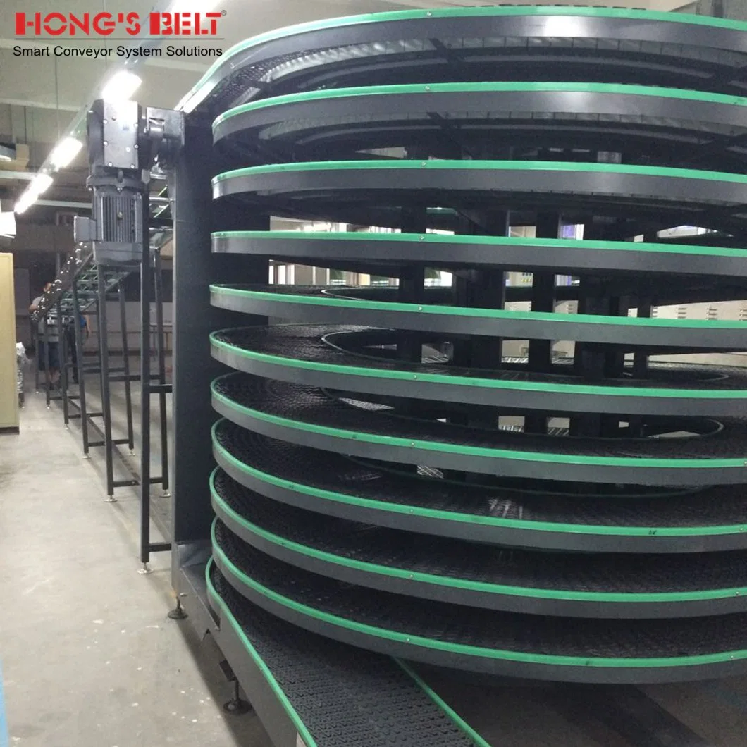 Hongsbelt Bread Spiral Cooling Conveyor Spiral Flexible Conveyor Spiral Conveyor