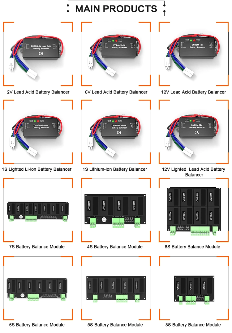 EU 4s 6s 1s Qnbbm Active Equaliser 4s Intelligent Storage Battery Monitoring System Active Balance