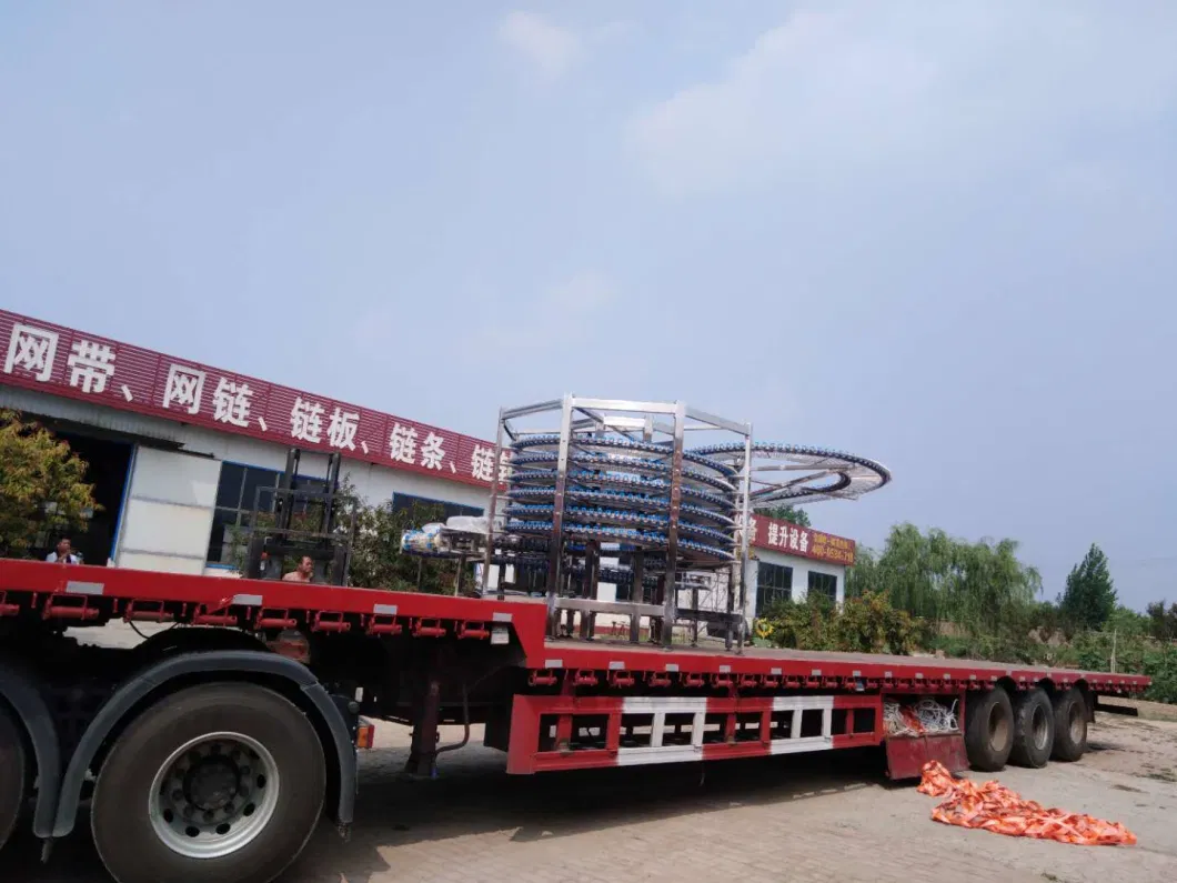 Vertical Lifting Tower Spiral Conveyor Flexible Vertical Conveyor Belt