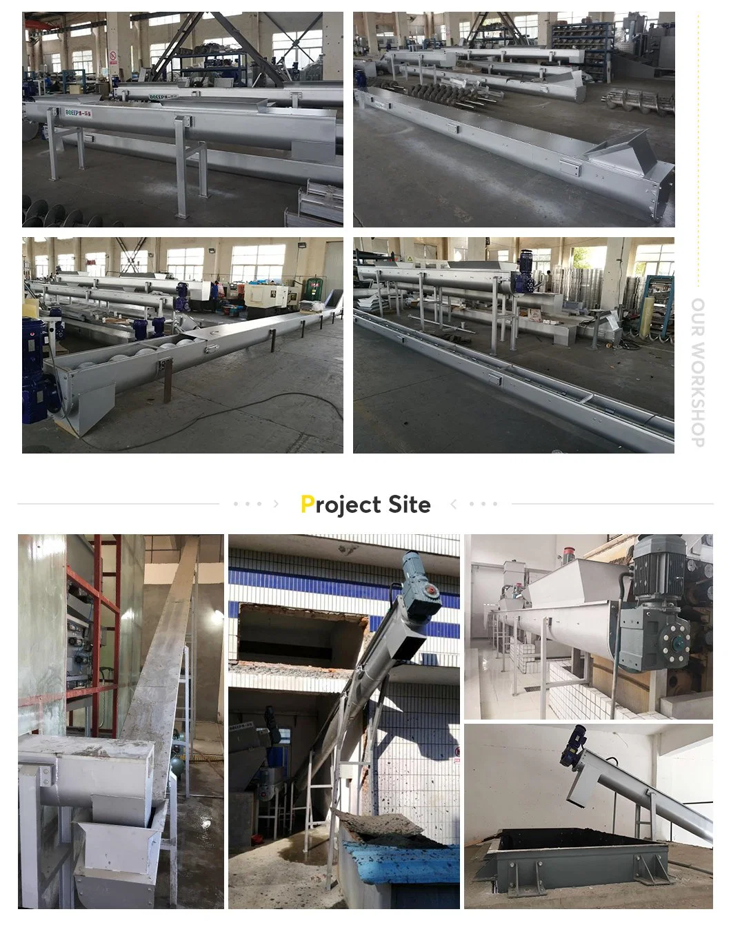 Auger Screw Conveyor Helical Screw Conveyor and Custom Conveyor Systems