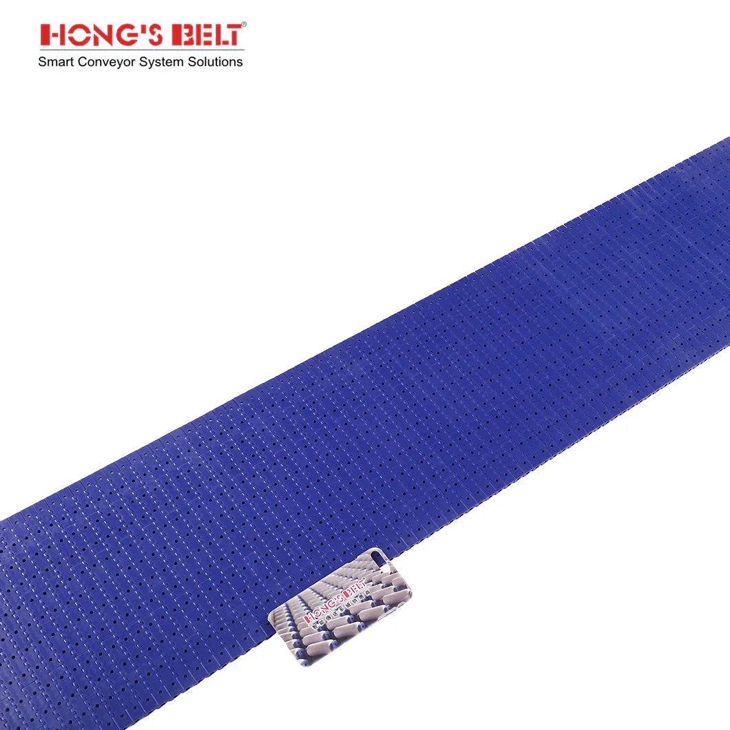 Hongsbelt Perforated Flat Top Modular Conveyor Belt for Beverage Conveying Line