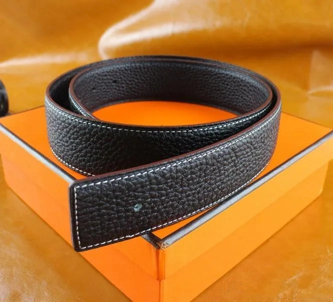 Designer Luxury Men Big Buckle Belt Business Smooth Buckle Top Fashion Mens Belts Wholesale