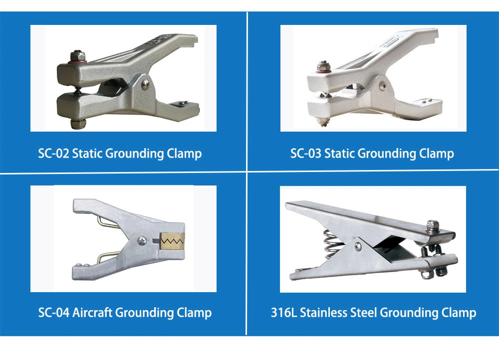 Atex Certificated/Heavy Duty/Ground Connection/Ground/Stainless Steel Connecting/Bonding Clamp Used in Explosion-Proof Factory