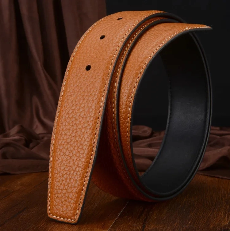 Designer Luxury Men Big Buckle Belt Business Smooth Buckle Top Fashion Mens Belts Wholesale