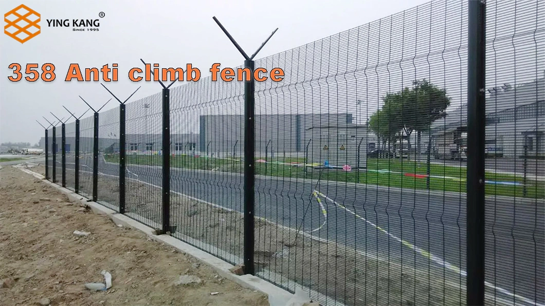 Galvanized Fencing Metal Anti Climb 358 Security Fence Panels Security Fence